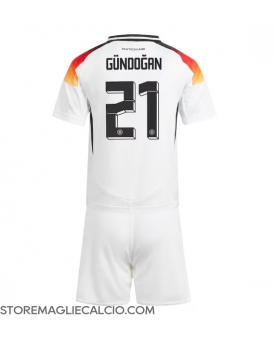 Germania Ilkay Gundogan #21 Maglia Gara Casa Repliche Europei 2024 Bambino